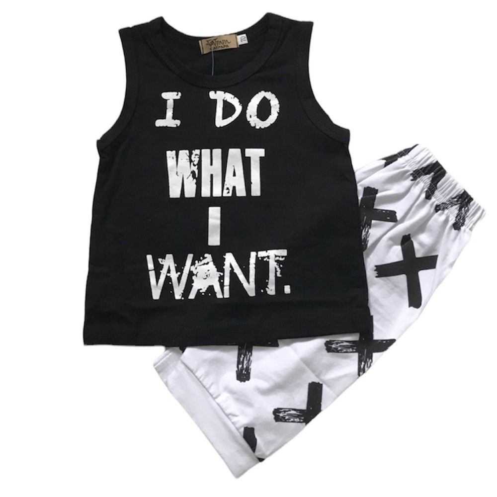 Sassy black and white baby outfit